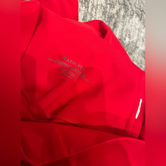 Athleta Salutation Stash Red Leggings - Picture 4 of 4